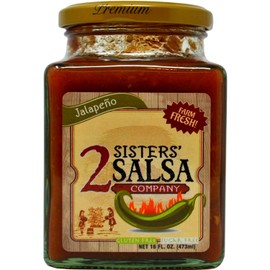 2 Sisters' Salsa Jalapeno Style Salsa 16oz, Pack of 1