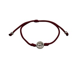 St. Benedict Charm Bracelet | Includes Prayer Card | Adjustable Sturdy Cord | One Size Fits Most | Choose From Variety of Colors (Red and Silver Tone - Small Charm)