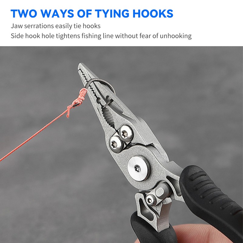 Aluminum Fishing Pliers Split Ring Pliers for Fishing Hook Remover