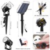 CREPOW Solar Spot Lights Outdoor, Solar Landscape Spotlights IP65 Waterproof