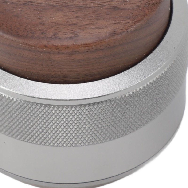 Coffee Distributor Tamper Constant Pressure 304 Stainless Steel Wood Handle