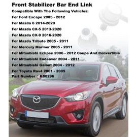 FASTCHE Sway Bar Link, Front Stabilizer Bar End Link Fit For Ford Escape Mazda 6 CX-5 CX-9 Tribute Mercury Mariner Mitsubishi Eclipse Endeavor Galant Toyota Rav4 2001-2012 Replaces # K80296 (2 Pack）