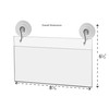 Marketing Holders 8.5”W x 4"H Sign Holder with 2 Suction