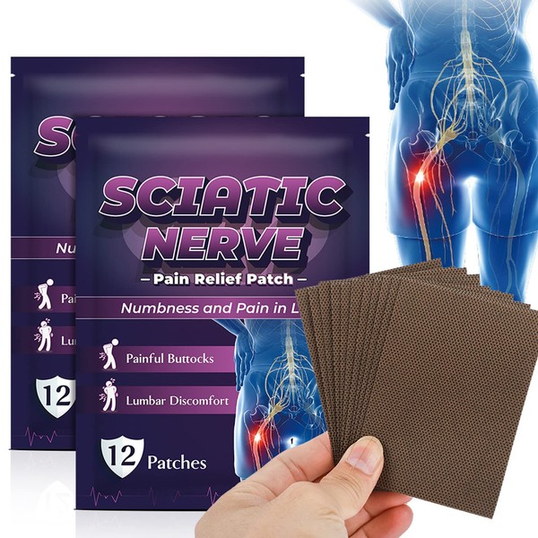 Pain Relief Plasters Pack of 60 Sciatic Nerve Pain Relief Plasters Plasters Relief from Muscle Joint Pain