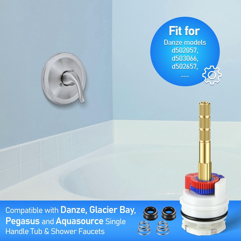 Dreyoo Round Stem Washerless Cartridge Compatible with Danze DA603567, Shower