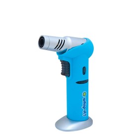 Whip-It! Tilt Torch Sky Blue. Butane Torch Lighter, Refillable Cooking Torch with Adjustable Flame, Safety Lock for Soldering, Kitchen, Welding