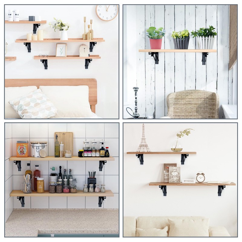 Pack of 2 Folding Console Heavy Duty 250 mm Folding