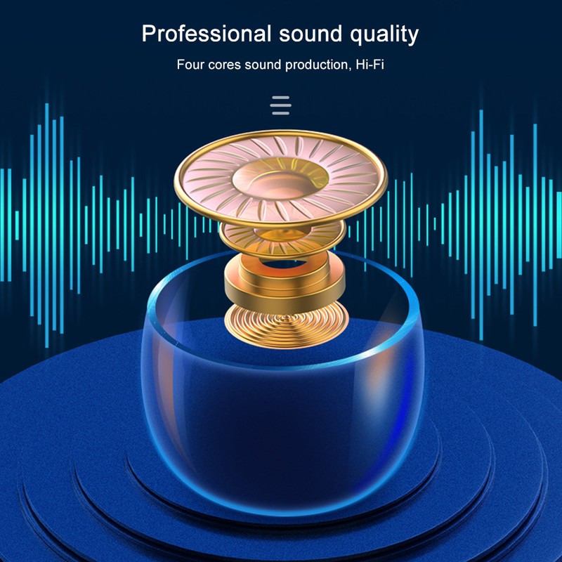 F9-5 Black ABS LED Digital Display Breathing Light Touching Control