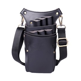 Bolsa de tijera para cinturón de herramientas de estilista, cinturón de corte de pelo de salón para peluqueros, barberos con cinturón de hombro