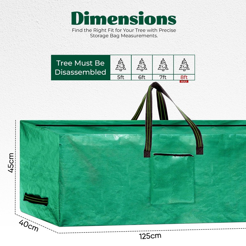 FB FunkyBuys Christmas Tree Bag - Protection For Artificial Xmas