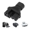 IEC320 C14 to C13 and 5‑15R Power Adapter Male to