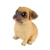 WAIT FLY Cute Pug Dog Shaped Resin Piggy Bank Coin