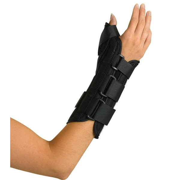 Medline ORT18210RM Wrist and Forearm Splint with Abducted Thumb, Medium