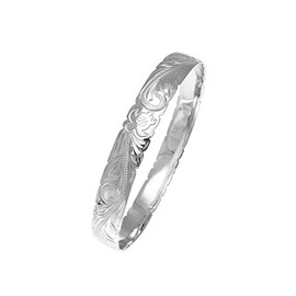 Arthur's Jewelry 925 Sterling Silver Hawaiian Scroll Sea Turtle Honu 10mm Cut Out Edge Bangle Size 8