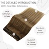 Hetto Remy Real Hair Weft Extensions, Balayage Extensions, Real Hair
