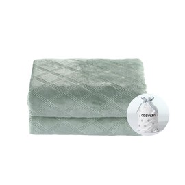 CREVENT Fluffy Baby Throw Blanket Neutral Super Soft Plush Blanket for Baby Boys and Girls Newborn Infant Toddler (75cmX100cm, Laurel Green)