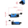 QWORK Roller Swivel Lever Limit Switch ME-8104 10A 250VAC Pack