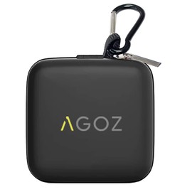 AGOZ Carrying Pouch for Beats Fit Pro Charging Case – TWS True Wireless Noise Cancelling Earbuds Headsets, Extra Mesh Pocket for Cables and Eartips, Cover Protector (Black)