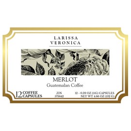 Merlot Guatemalan Coffee (Single Serve K-Cup Pods) (Gourmet, Naturally Flavored, Whole Coffee Beans) (12 pods, ZIN: 573642) - 3 Pack