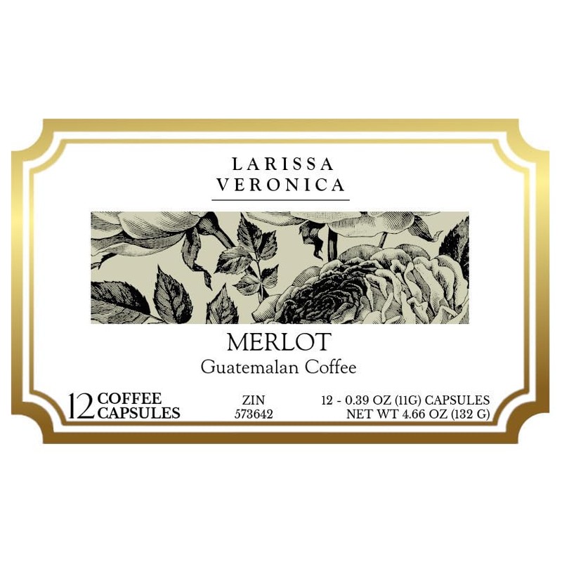 Merlot Guatemalan Coffee (Single Serve K-Cup Pods) (Gourmet, Naturally Flavored,