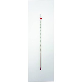 United Scientific Supplies THTCF1, Red Spirit-Filled Thermometer, 12" Length, Total Immersion, Dual Scale, -20 to 110°C Temperature Range