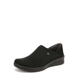 LifeStride Women's Getaway Slip On Loafer Black Shimmer 6 W