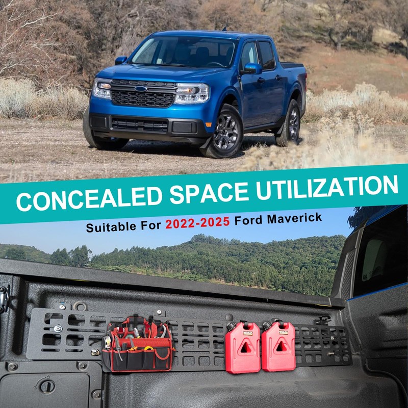OUSUWO Side Truck Bed Molle Panel Rack System Compatible with