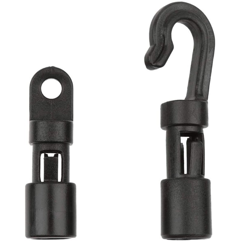 20 Pcs Bungee Shock Cord Hooks for 1/4 Inch Rope