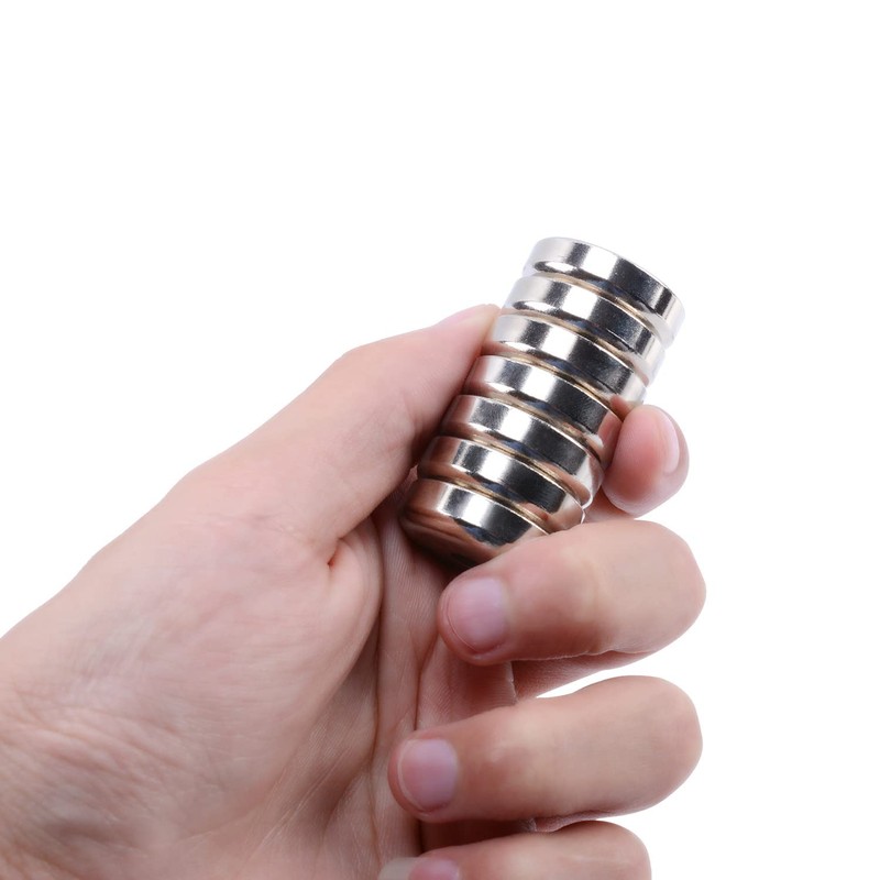 12Pcs Super Strong Neodymium Magnet with Holes, Ring Rare Earth