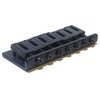 Seven string guitar bridge in black BN071 strings through body