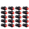 CLDIY Pack of 20 SPST Self-Locking Pressure Switch Off/On AC