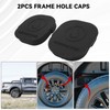 JERBOR 2pcs Silicone Car Frame Tube Hole Plugs Fit for
