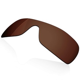 RockShell Polarized Lenses Replacement for Oakley Batwolf OO9101 Sunglasses - Mahogany Brown