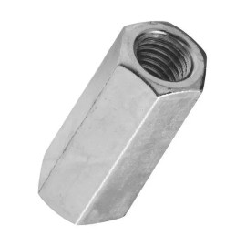 Unbranded (50)- Steel Zinc Plated 7/16 Dia X 14 TPI Redi Bolt Threaded Rod Coupler N182691