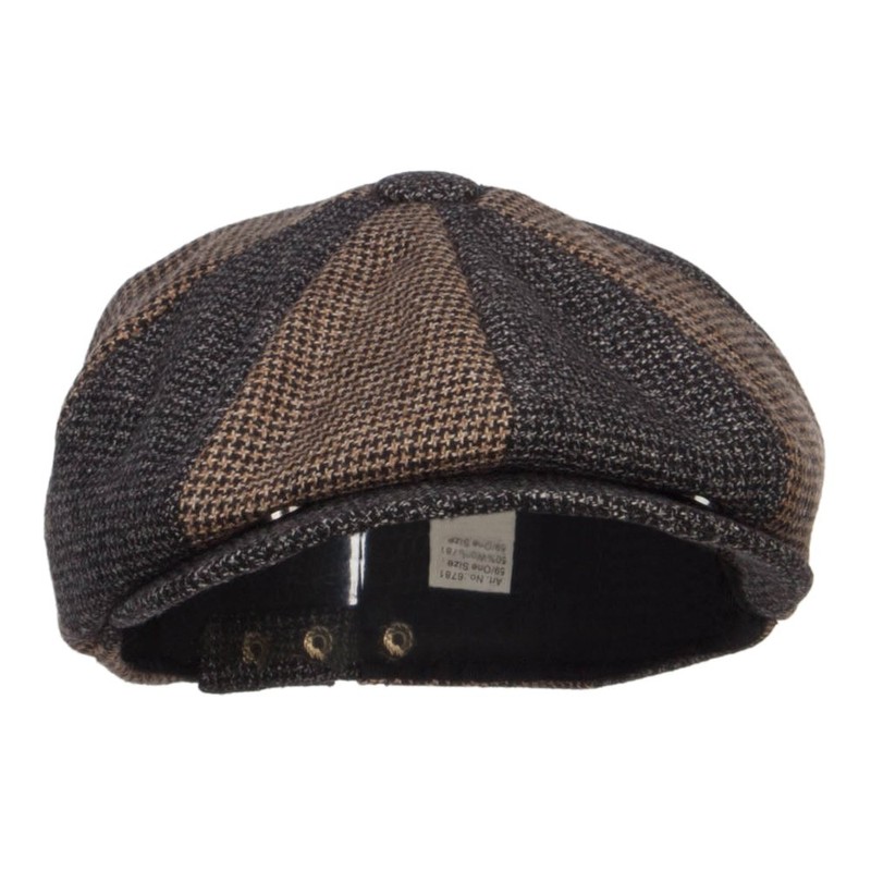 Jeanne Simmons Men's Two Tone Wool 8 Panel Newsboy Hat