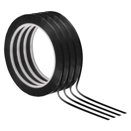 PATIKIL 4 Pack 1/8" Dry Erase Tape for Graphic Chart Marking DIY Art Black