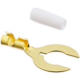 Amon 3317 Spade Terminals, Hole Diameter φ0.3 inches (8 mm), AV (S) 0.5 - 2 sq, 7 Pieces