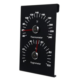 Chatthen Sauna Thermometer, 2 in 1 Indoor Thermometer Fahrenheit, Suitable Thermometure and Hygrometer for Sauna Room, No Batteries Required