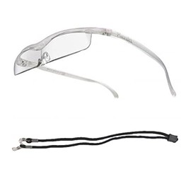 Hazuki Loupe Cool 1.6x Clear Lens (10 Colors in Total) with Strap to Hang from Neck (1.6, Pearl), Birthday Gift
