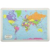 Painless Learning Educational Placemats for Kids Laminated World and Europe