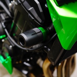 MOWOK Tamponi Paratelaio Protezione del Anticaduta Moto Accessori per Kawasaki Z900 RS Z900RS 2017-2023 2024 2025 (Verde)