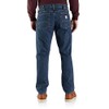 Carhartt Men's Relaxed Fit Flannel-Lined 5-Pocket Jean, Canal, 33 x