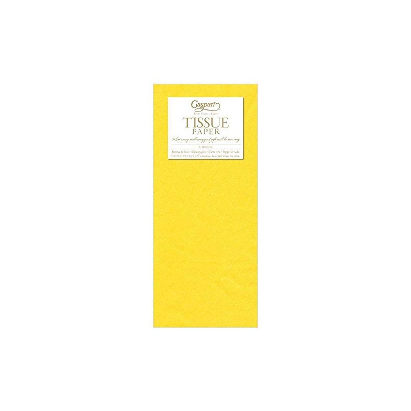 Caspari Solid Tissue Paper in Yellow, 40 Sheets Included