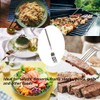 Stainless Steel Dinner Fork, Food-Grade BBQ Forks Silverware, Telescopic Extendable