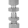 2Pcs Bulkhead Connector 316 Stainless Steel Double Ferrule Wear Plate