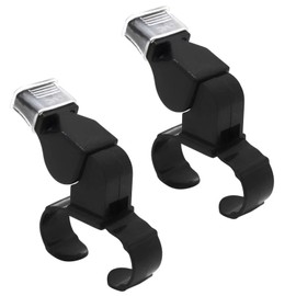 2PCS Whistles Sports Finger Grip Whistle Loud Crisp Sound Whistle Tooth Guard Referee Whistle Handheld Whistle Netball Whistle for Training and Outdoor Camping
