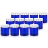 (12 Pack) 12 oz Cobalt Blue PET Plastic Jar with