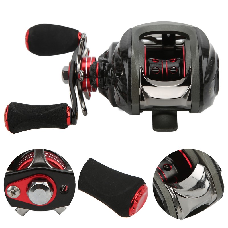 Baitcasting Reels Metal 18+1BB 6.3:1 Gear Ratio High Speed Fishing