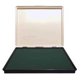 Uimprint Extra Large 7'' x 8'' Industrial Rubber Stamp Ink Pad, Green