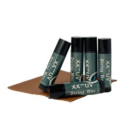 xx-uv 5-Pack Archery String Wax with Leather Applicator – Protective Bowstring Lubricant for Recurve, Compound & Traditional Bows – Reduces Friction & Extends String Life